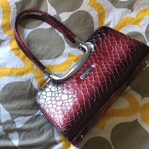 Victorious Red Snakeskin Purse